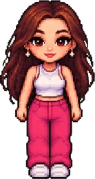 Sprite de frente con ropa casual.